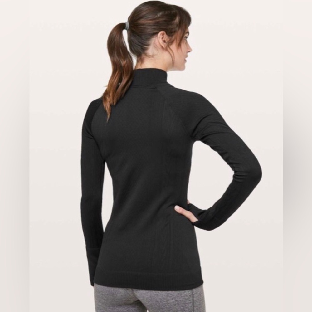 Lululemon Rest Less Mock Neck Black - Picture 5 of 14